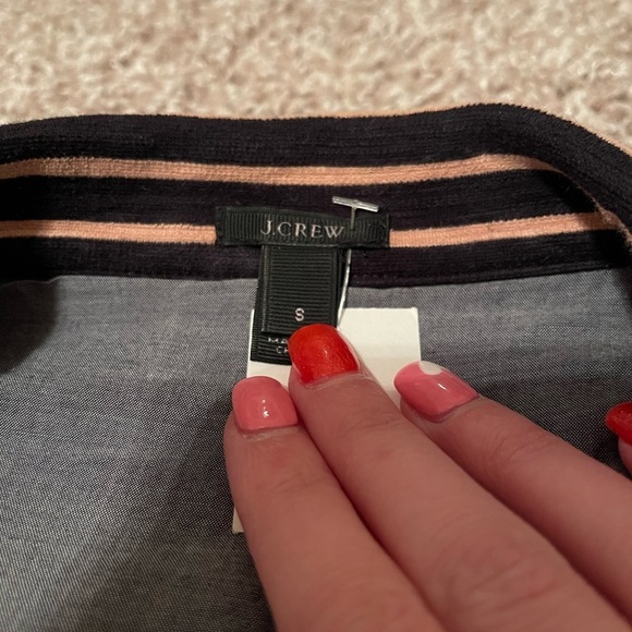 J Crew | Maritime Stripe Blazer | Black/Tan | Size Small - Picture 4 of 6